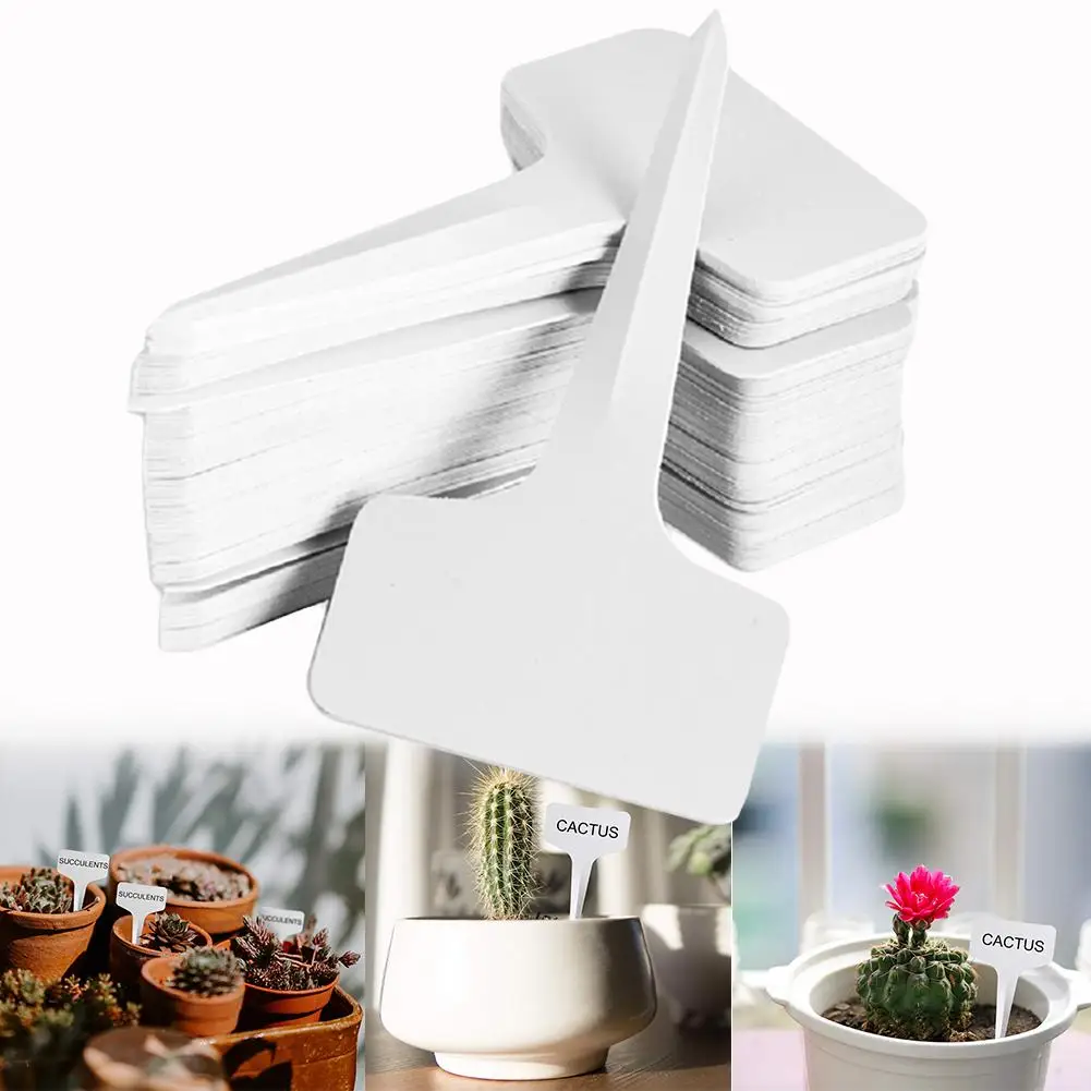 

100Pcs/Set T-type Gardening Plant Name Tags Markers Herb Flower Sign Label Tools