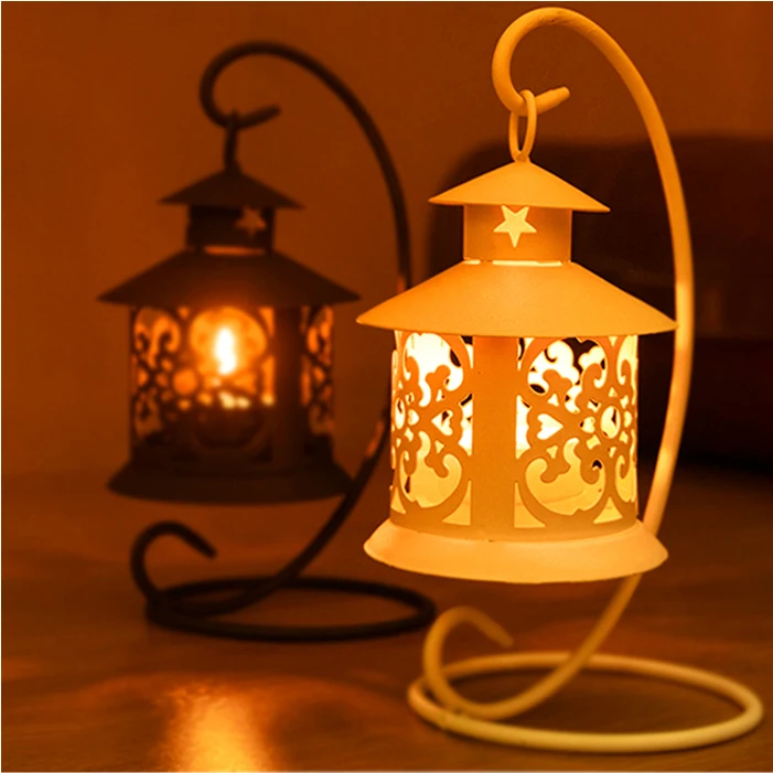 

Iron Moroccan Style Candlestick Candleholder Candle Stand Light Holder Lantern