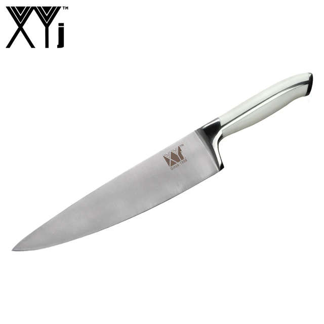 xyj single stainless steel knife sharp blade full tang design handle