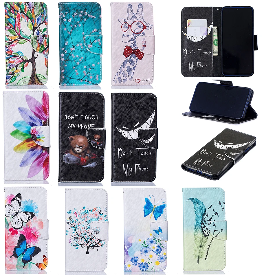

Luxury Painted pattern Wallet PU Flip Case for Sony Xperia XZ2 Cover For Sony XA1 Plus XZ1 MINI E6 L1 XZ Premium XA Dual Fundas