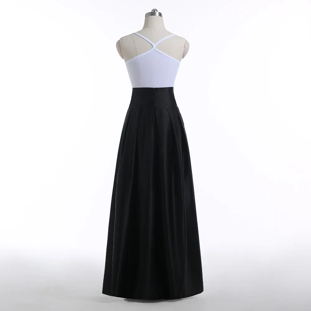 Chic-High-Low-Women-Skirt-Pleat-Hi-Zipper-Waist-A-line-Floor-Length-Long-Maxi-Satin