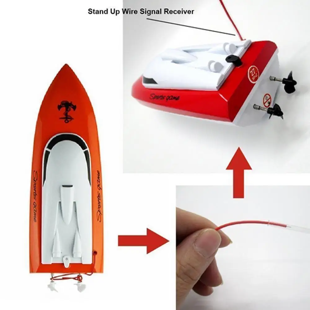 RC Скорость лодка 2,4 ГГц, минус 30 км/ч, 4-канальном пульте дистанционного управления Управление гоночный катер игрушки для детей