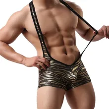 Новое поступление, сексуальное мужское модное нижнее белье леопардовой расцветки, мужские подтяжки трусы Мужская футболка, мужское нижнее белье