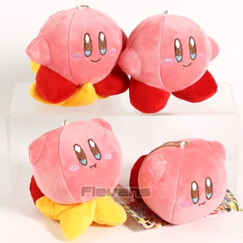 

Kawaii Kirby Mini Plush Pendants Dolls Cartoon Soft Stuffed Toys 10pcs/lot