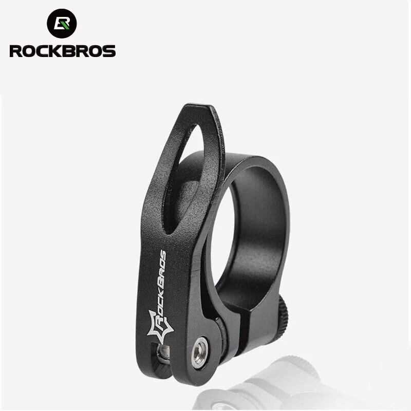 ROCKBROS الألومنيوم خفيفة دراجة جبلية Seatposts المشبك سرعة الافراج MTB مقعد للدراجة آخر المشبك 31.8 مللي متر 34.9 مللي متر دراجة أجزاء