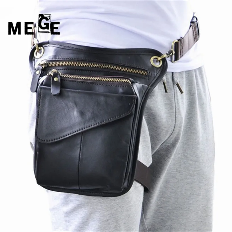 Prix pour MEGE Hommes Femmes véritable sac en cuir vintage en cuir cuisse sac taille jambe sac, tactique Sport En Plein Air Chasse Camping poche Prix pour MEGE Hommes Femmes véritable sac en cuir vintage en cuir cuisse sac taille jambe sac, tactique Sport En Plein Air Chasse Camping poche