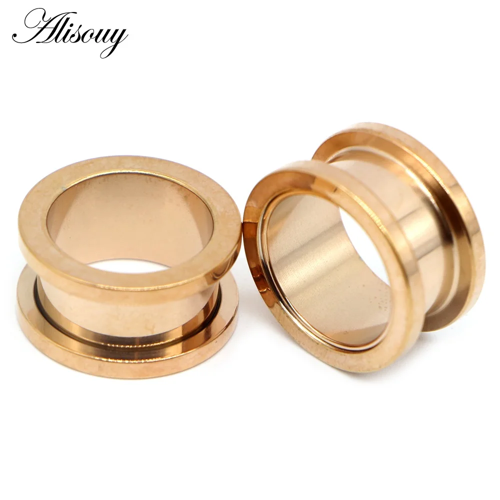 Vibrant Anodized Stainless Steel Ear Tunnel Expanders - Set of 2
