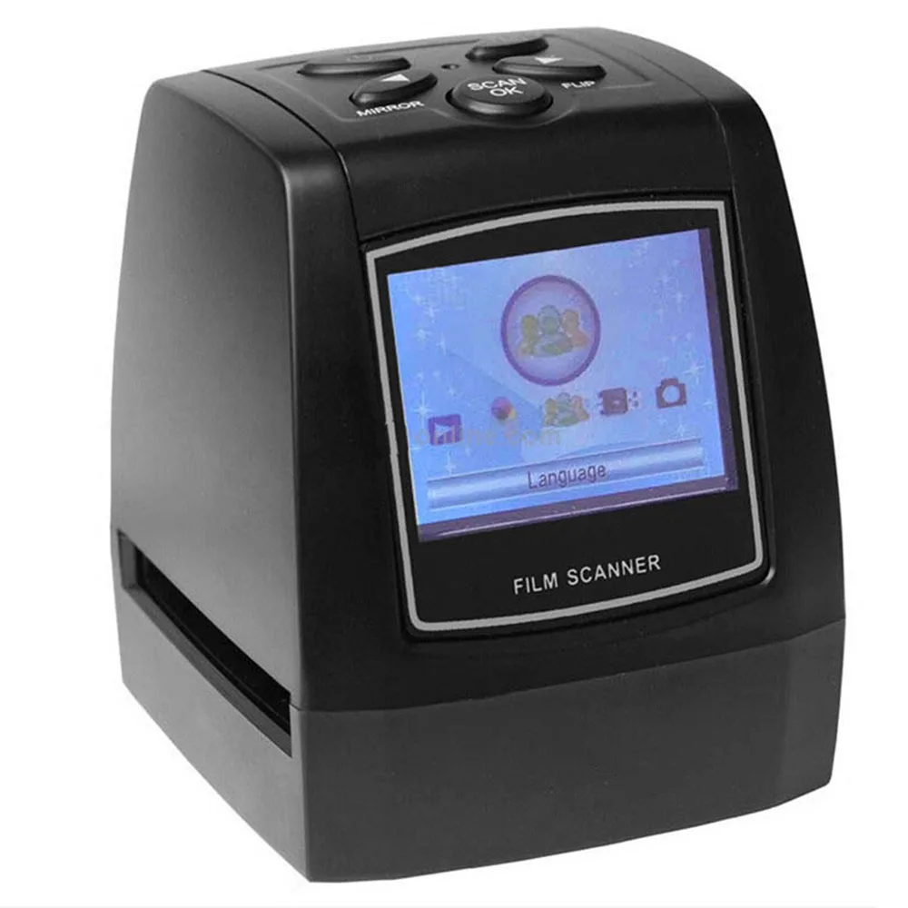 

35mm Negative Film Scanner 2.4"TFT LCD panel photo slide scanner 5MP /10MP Support English German ltalian Spanish Language
