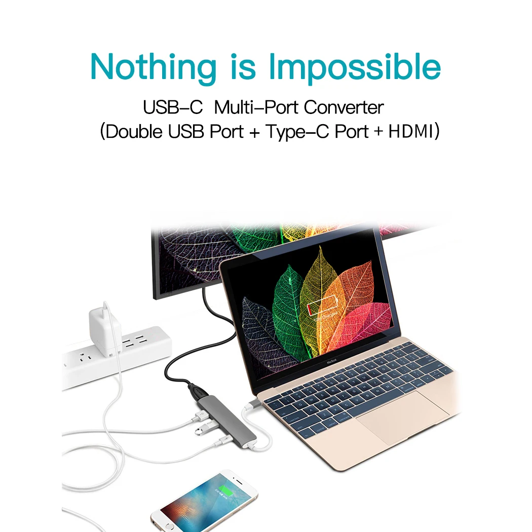 Snowkids USB C док-станция huawei matebook 13 док-станция type C к HDMI USB3.0 PD Быстрая зарядка для MacBook Pro ASUS