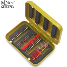 MNFT 56/40шт бусы голове нахлыстовых мушек набор сухих мух с ящиком искусственная Нимфа приманки форель бас Блю Гилл летать комбо, которые 