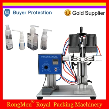 

Desk Automatic Pump Cap Capping Machine Special Shape Spray Cosmetic Medical Trigger Cap Capper Duck Month Spring Free Shipping