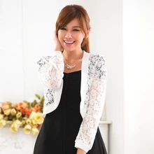 2016 Women Knitting Lace outerwear Jacket Fashion Casual Long Sleeve Hollow Out Spring Autumn Open Stitch Jacket Dress Shawl