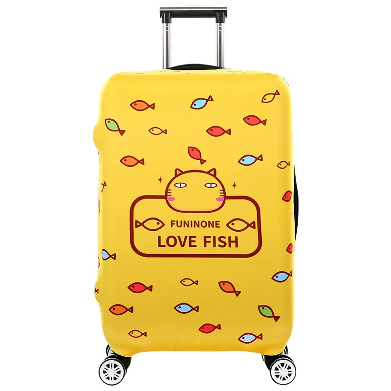 Suitcase Case Cover Fish Design 18-32'' Cover Travel Luggage Accessories For Men's For Suitcase Bags Women Waterproof Protection Suitcase Case Cover Fish Design 18-32'' Cover Travel Luggage Accessories For Men's For Suitcase Bags Women Waterproof Protection