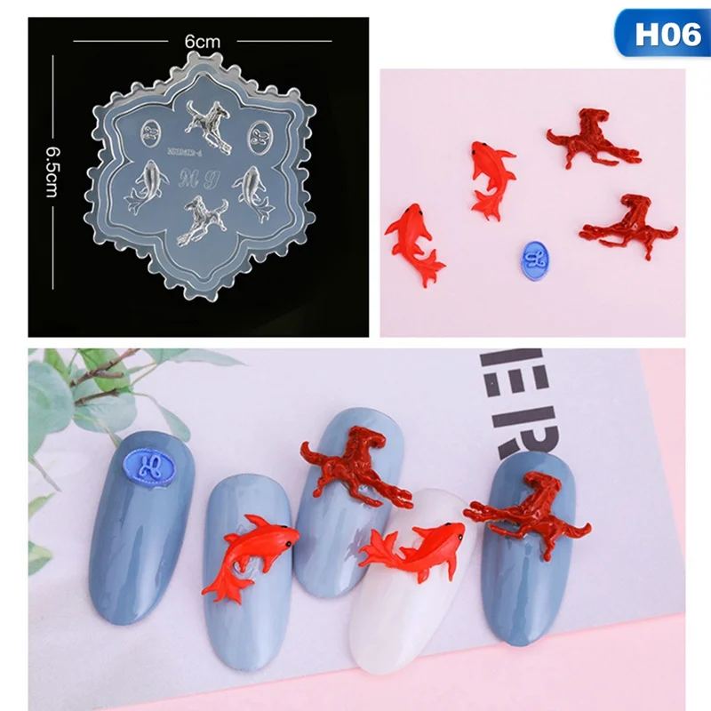 3D силиконовая форма для штамповки ногтей резьба по дереву штамповка пластины для дизайна ногтей шаблон УФ гель лак маникюрный пресс DIY Инструменты