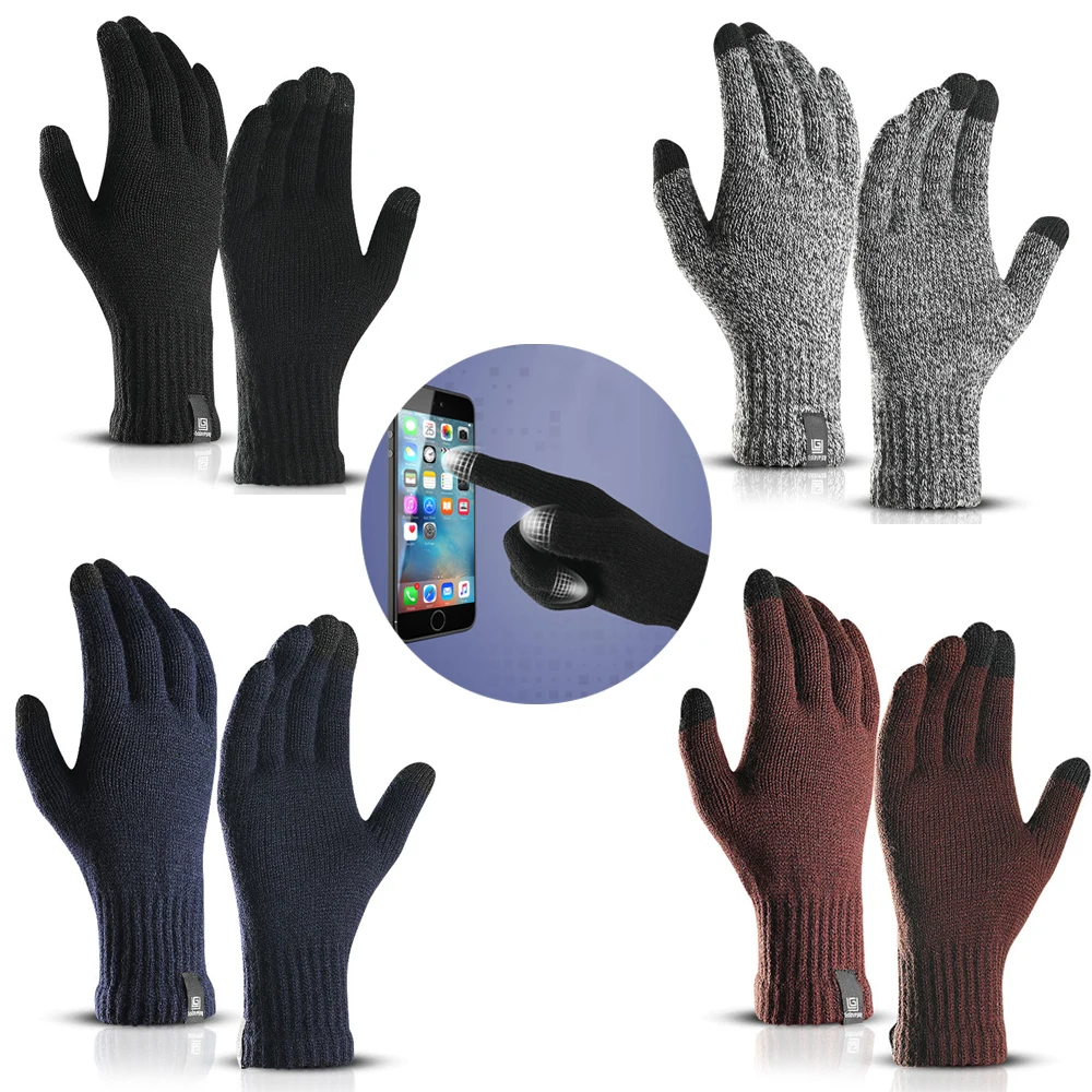 

1 Pair Women Man Running Gloves Touch Screen Gloves Winter Running Accessories
