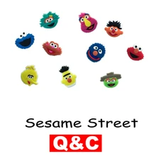 1 шт. кулоны для обуви из ПВХ с изображением улицы Сезам аксессуары для обуви украшения обуви пряжки аксессуары подходят для браслетов Croc JIBZ