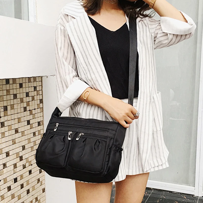  Nylon Diagonal Cross Bag Youth Fashion Casual Version Ladies Large Capacity Waterproof Shoulder Bag - 32991864915