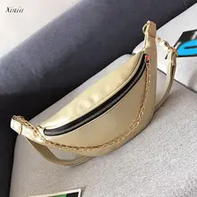 Модная женская поясная сумка, нейтральная Спортивная кожаная пляжная сумка, сумка через плечо с цепочкой, высокое качество, поясная сумка bolsa feminina