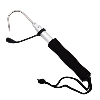 

HOT-120Cm Telescopic Hook Fish Aluminum Alloy Spear Hooks Control Fishing Tackle Tool