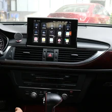 " android 8,0 головное устройство сенсорный экран 8 ядерный Автомобильный gps плеер для Audi A6 2012- A6L навигация bluetooth Радио Стерео устройство