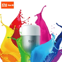 Xiao mi Yeelight Blue II Светодиодный умный светильник цветной(цветной) E27 9 Вт 600 люменов mi смартфон WiFi Пульт дистанционного управления