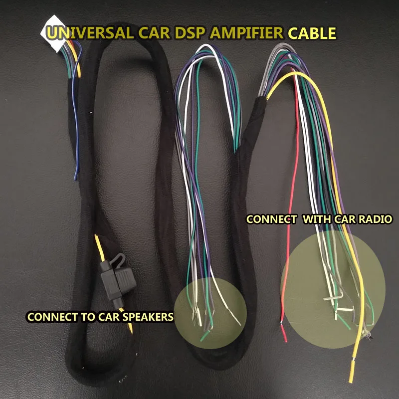 Buy Universal Car DSP Amplifier connection cable for any cars 0 cable wires
