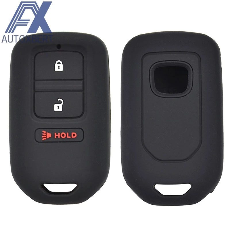 

AX 3 Button Silicone Remote Key Case Fob Shell Cover For Honda Fit HR-V Accord Crosstour Ridgeline 2013-2018 Skin Holder