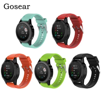 

Gosear 20mm Replacement Silicone Quickfit Wristband Wrist Band Watch Strap Bracelet for Garmin Fenix 5S 5 S Fenix5S Accessories