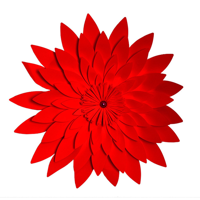 50cm Artificial Flower Multicolor 3D Paper Flowers Handmade DIY Craft for Wedding Home Party Decoration Wall Stickers 7A0921