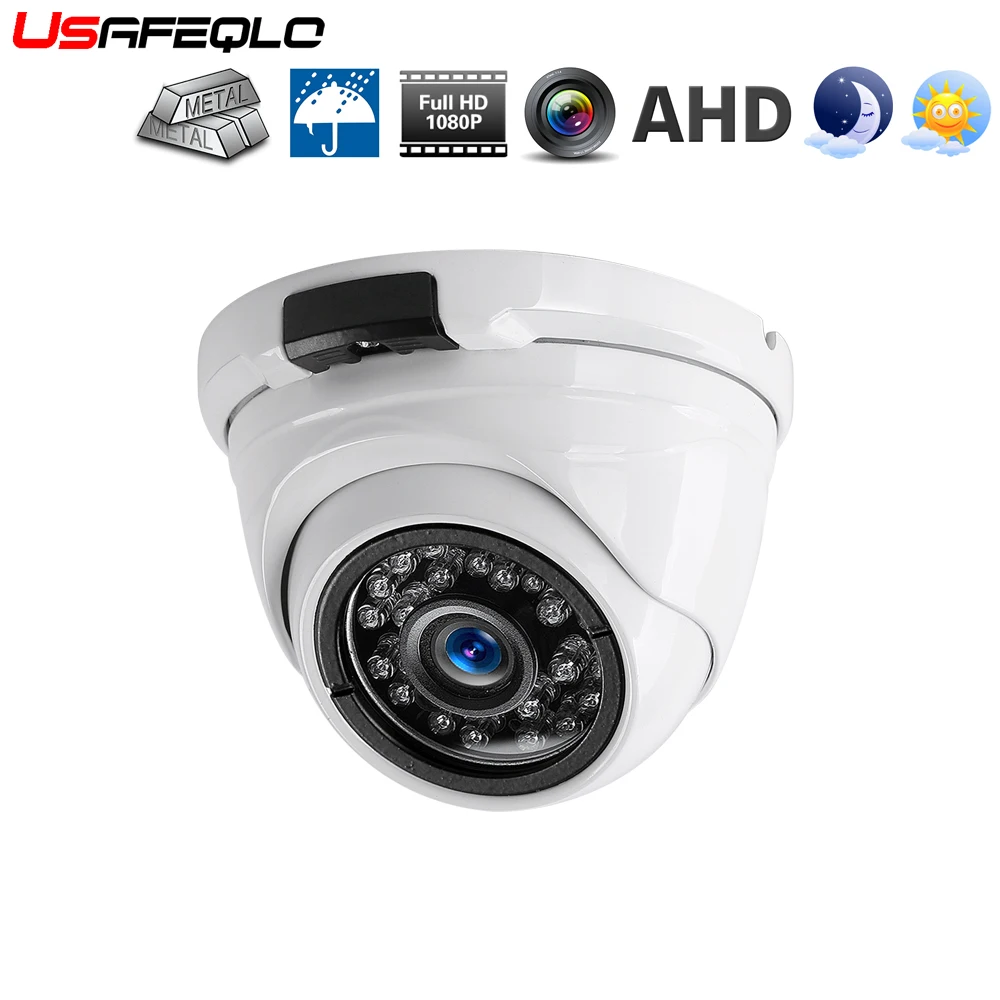 USAFEQLO CCTV камера AHD2500TVL IR Cut 24 шт. инфракрасная Мини купольная камера ночного видения металлический чехол AHD 720P 960P 1080P HD камера