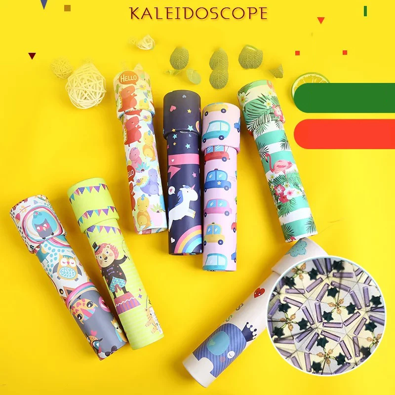 Magic Kaleidoscopes Toys Rotating Stretchable Colorful World Imaginative Classic Educational Toy for Children Kaleidoscope Gift
