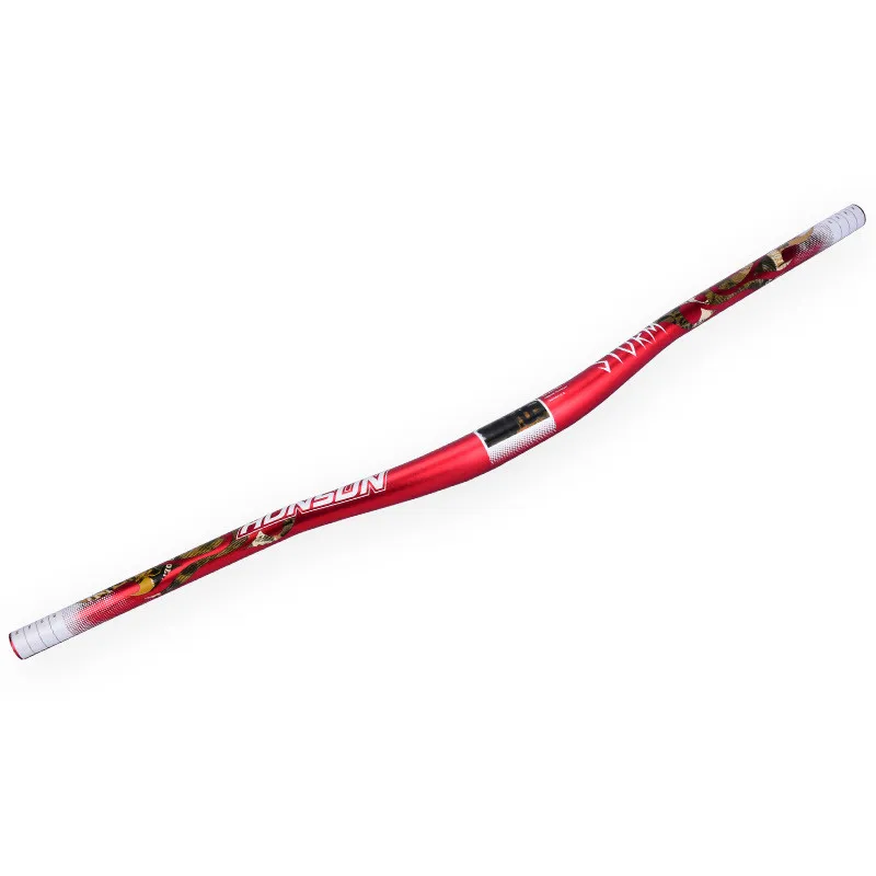 New red 720mm Горный велосипед XC/DH speed Drop Off-road Расширенный Yan руль 720 мм/780 руль - Цвет: New red 720mm