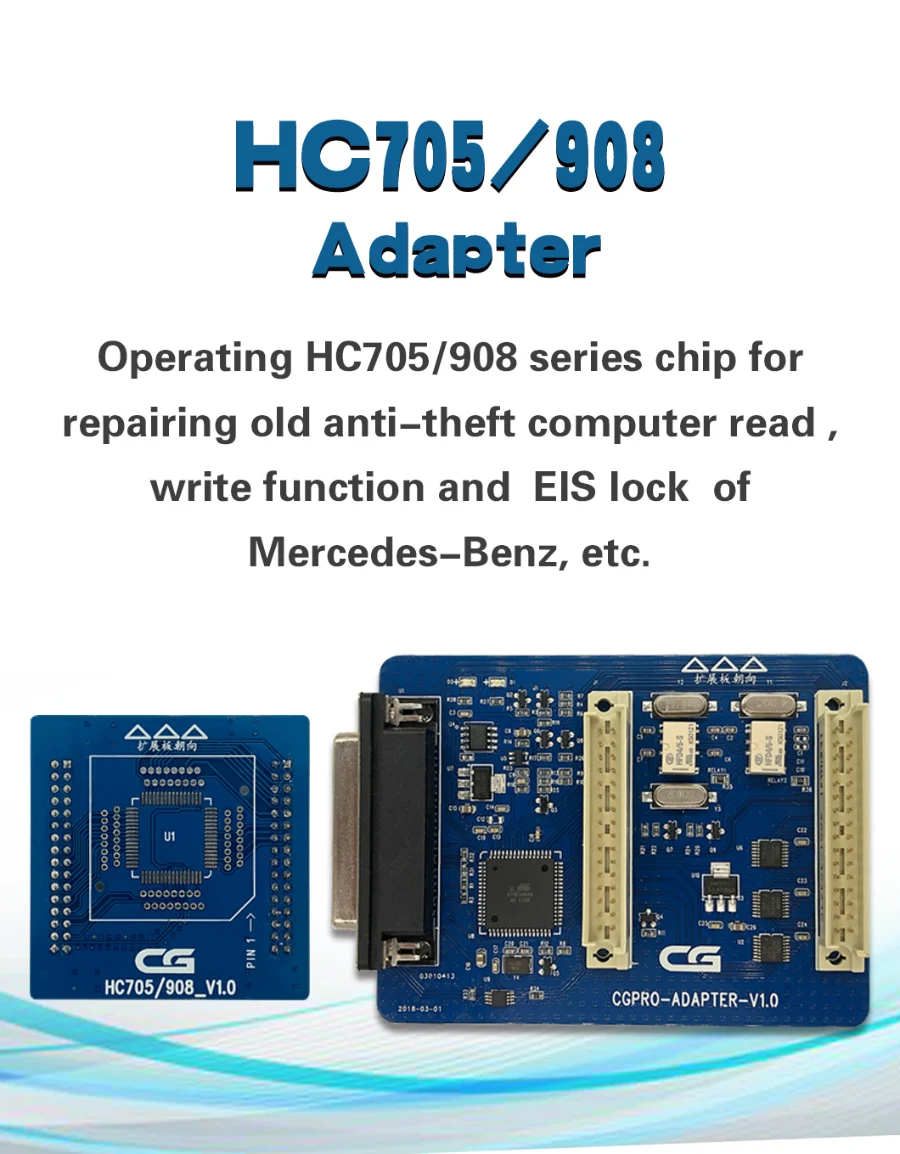 HC705/908 AM29FXXX AM29Blxxx 3 в 1 адаптер для CG PRO 9S12 ключевой программист используется, чтобы сделать 8pin чип и NEC/Renesas чипом серии