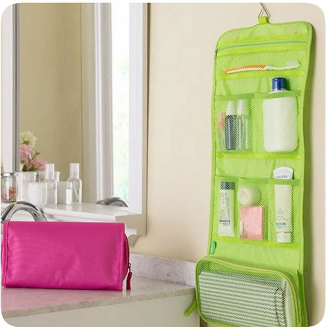 Hanging Toiletry Organizer Bathroom Wall Door Hanging Wash Storage