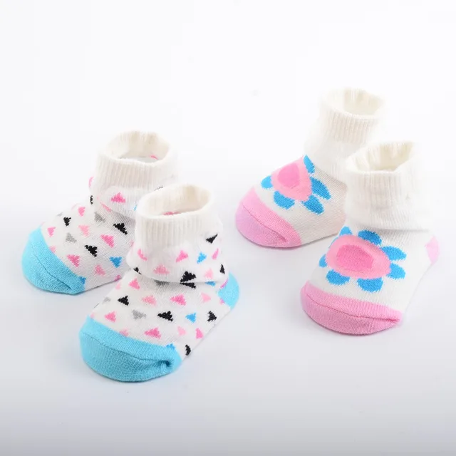 Newborn Baby Sock 2 Pair Set Boy Girl Daily Sock 0 6m Newborn Sock Gift