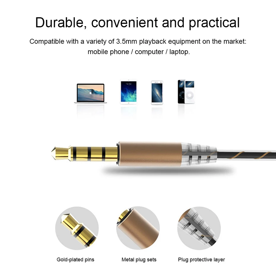 KHP Hifi Devices Earbuds Bass Earphone Headphone For Phone Gaming Headphones Headset Earphones With Microphone Fone De Ouvido (20)