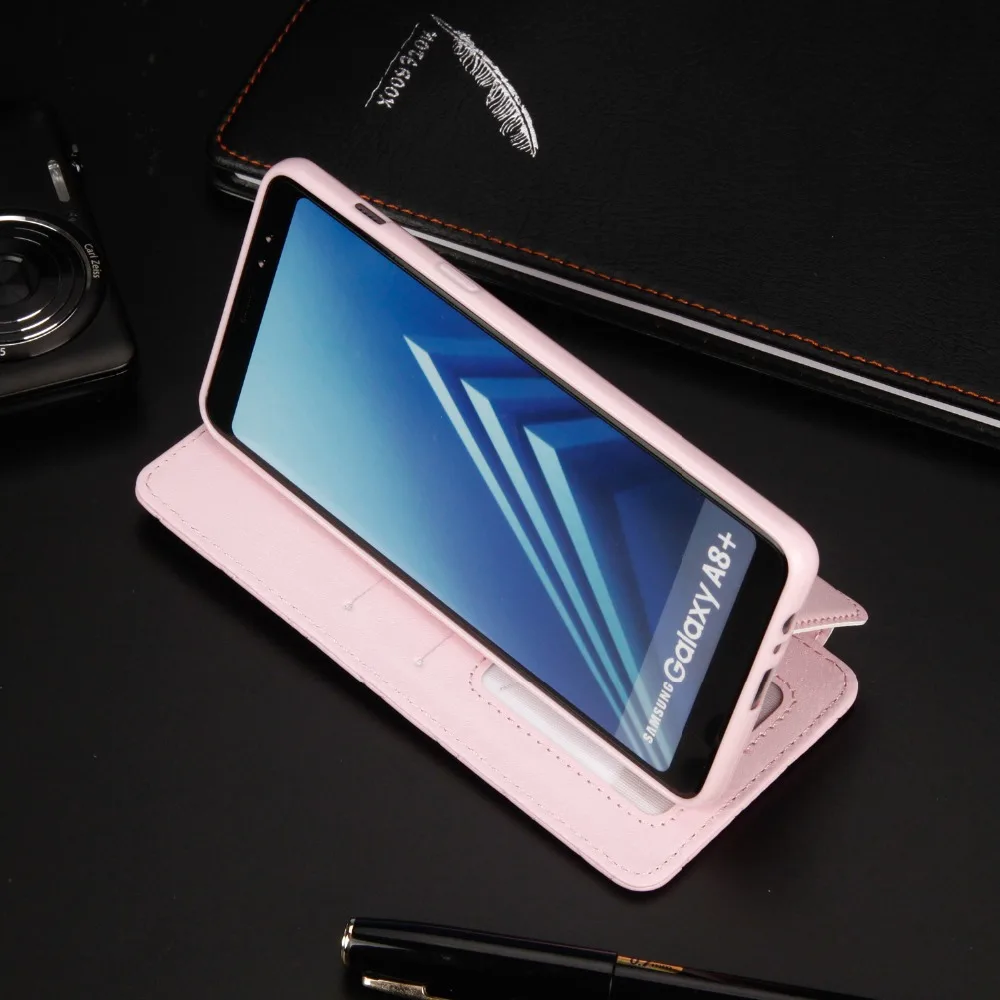 Для samsung Galaxy A5 A3 A6 A7 A8 Plus чехол-кошелек с блестящей короной и бриллиантами Кожаный чехол-книжка с подставкой Чехол для мобильного телефона