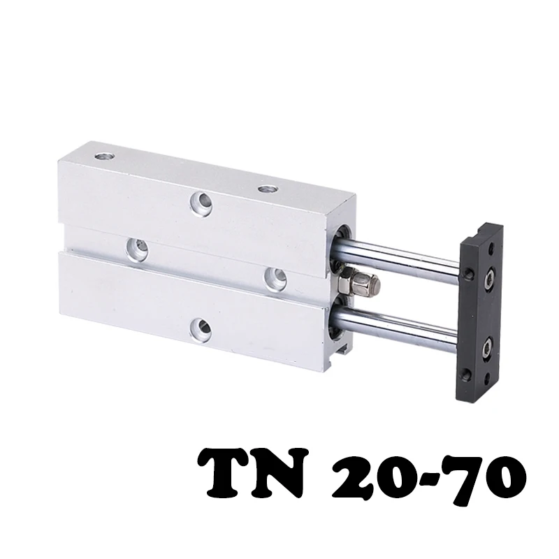 

TN20-70 high quality double shaft double rod piston cylinder, cylinder TN double action pneumatic valve 20mm hole 70mm stroke.