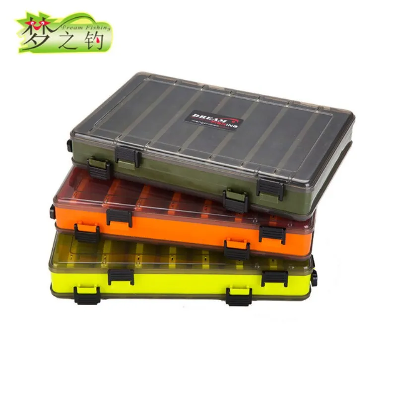 

DREAM FISHING 27x18x4.3cm/27x18x4.8cm Fishing Lures Box For Fishing Lure Hook Accessories Small Tools Bait Fishing Porta Joias