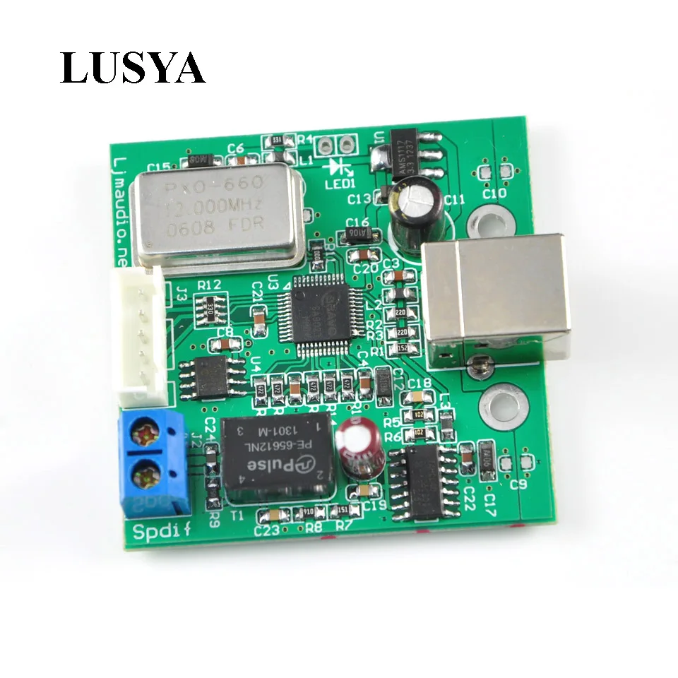 

Lusya TE7022 USB to SPDIF coaxial I2S processor supports 24-bit 96K sampling T0473