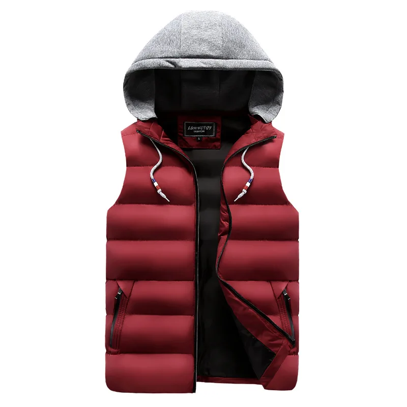 

In the fall and winter of 2019 men Eiderdown cotton vest Leisure vest men's fashion handsome vest