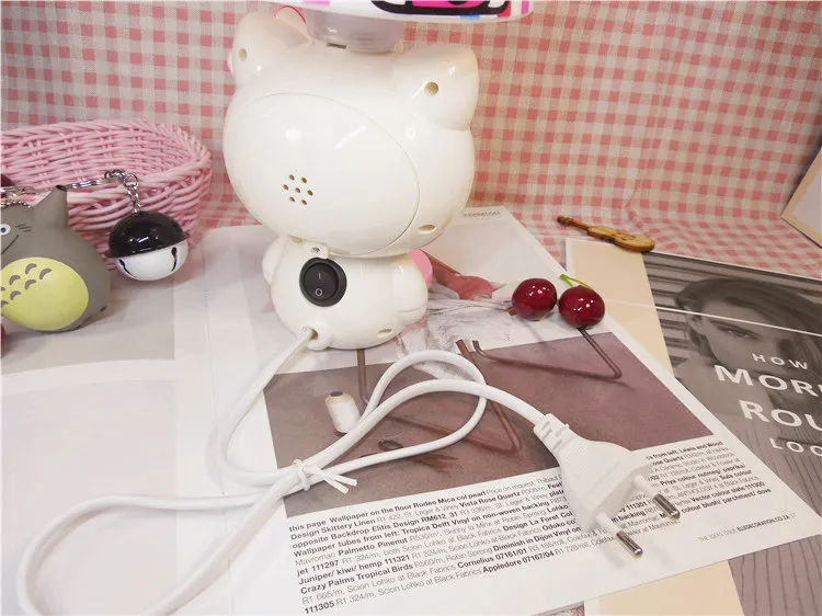 Прибытие usb-флеш-накопитель Hello Kitty плагин лампа мультфильм дизайн теплый свет для спальни прикроватный столик лампа лучший дешевый семейный подарок