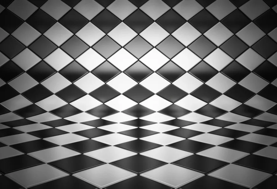 

Laeacco Photography Backdrops Black White Square Pattern Floor Bend Portrait Photographic Backgrounds Photocall Photo Studio