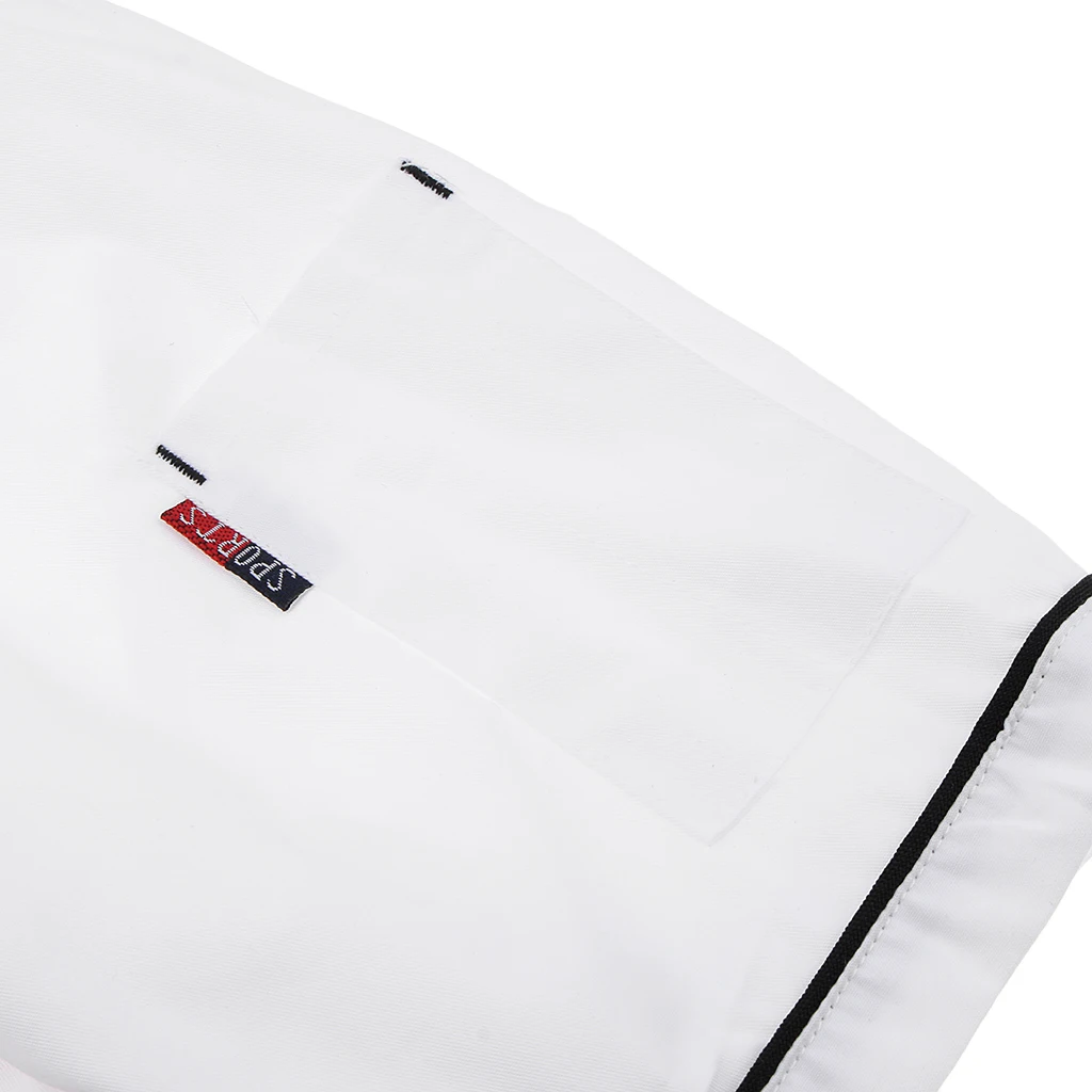 Women Men Durable Chef Jacket Coat Hotel Kitchen Summer Thin Waiter Uniform Short Sleeve Chefwear M-2XL