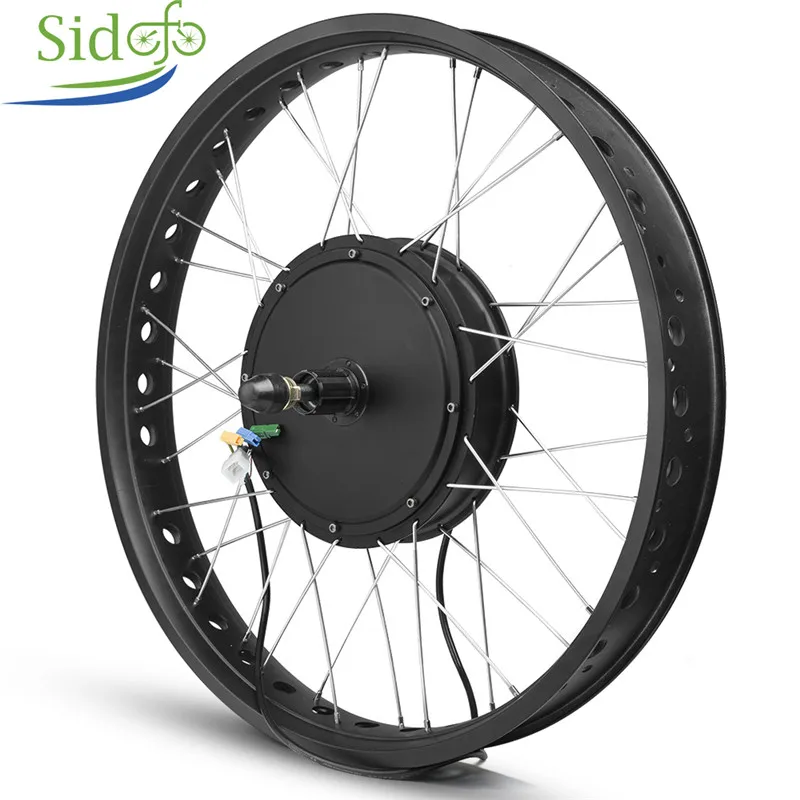 Excellent Snow Motor Kit 72V 3000W Brushless Hub Rear Wheel 20" 26inch MTB Electric Bicycle Conversion Screw Flywheel With Controller 0