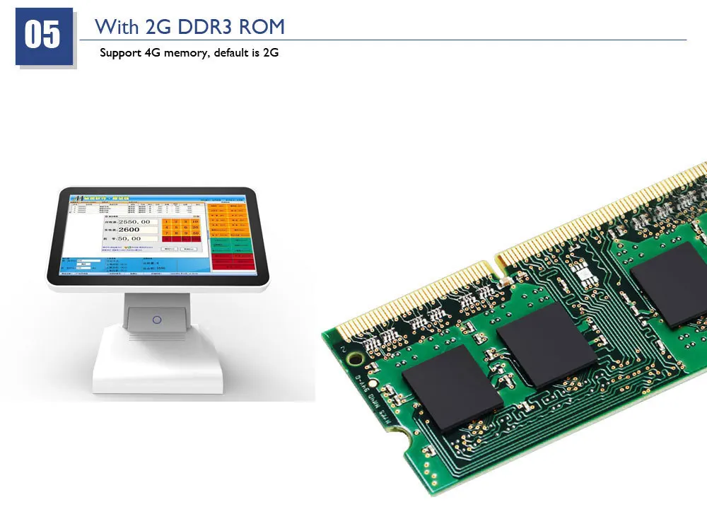 Оплата ПК все в одном pos системы 15 дюймов электронно-кассовый аппарат Поддержка запускать любые restarant программное обеспечение с картой памяти 32G SSD