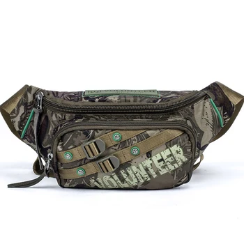 

Waterproof Oxford Fanny Pack Hip Bum Belt Bags Travel Shoulder Messenger Bag Men's Military Assault Sling Crossbody Waist Pack