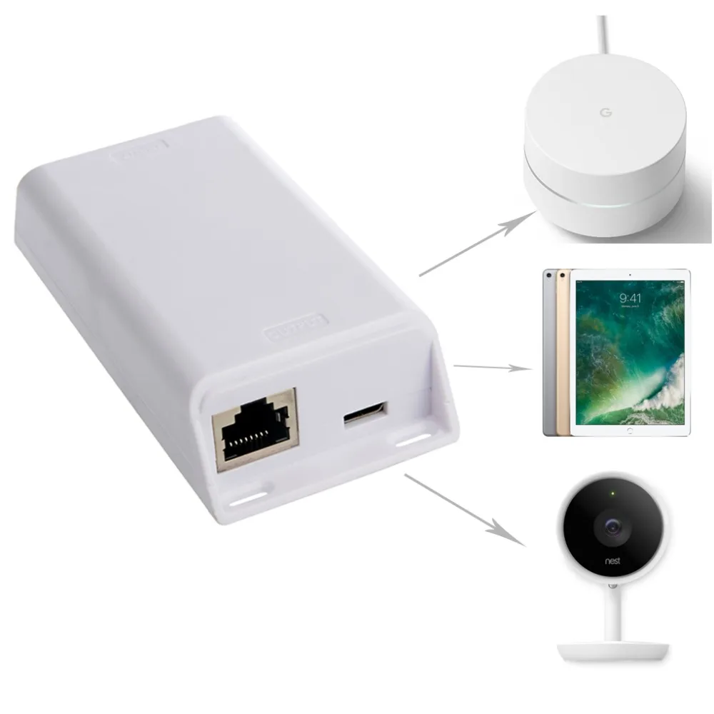 Gigabit POE splitter продлить мощность для usb Тип C устройства до 100 м гнездо IQ Macbook Google wi fi