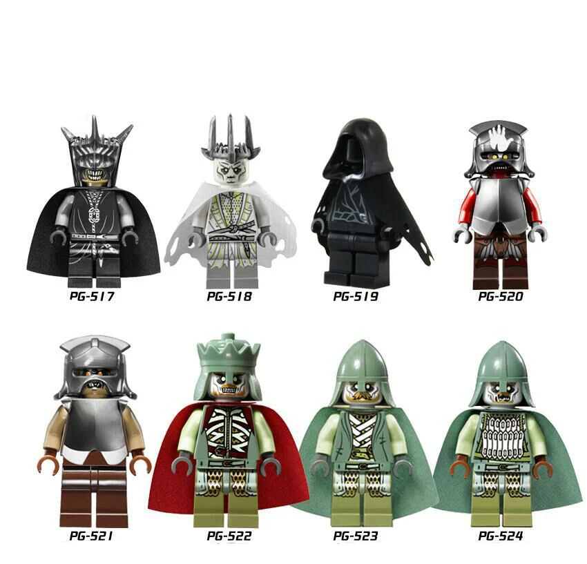 

Legoings Pingo blocks original anime PG8036 High Hobbit Series Man's Ring, Ring, Spirit, King, Orc