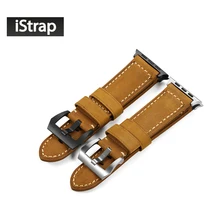 Ручной Италия Assolutamente Винтаж Натуральной Кожи Теленка Ремешок для 42 мм Iwatch Apple Watch case with spring бар adpter